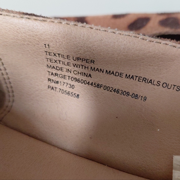 A New Day Womens Animal Print Pointy Toe Flats Size 11 - Picture 4 of 8